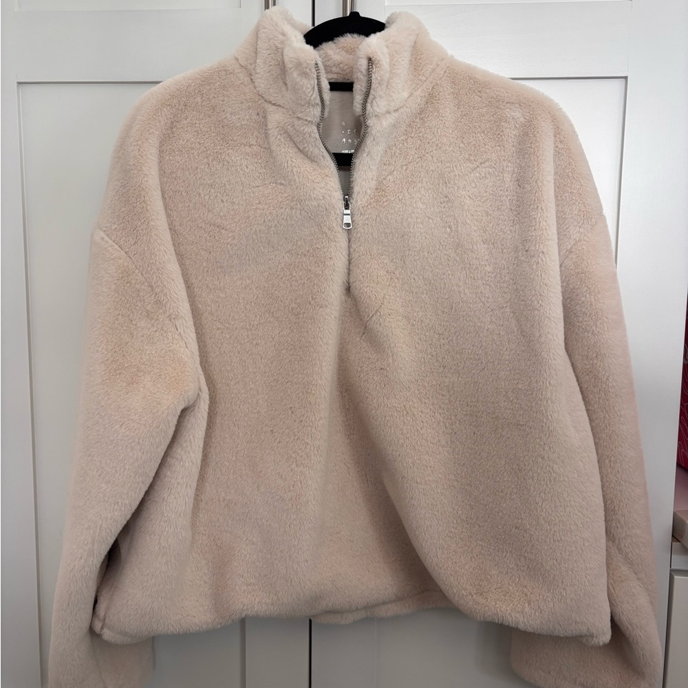 Cream Faux Fur Jacket